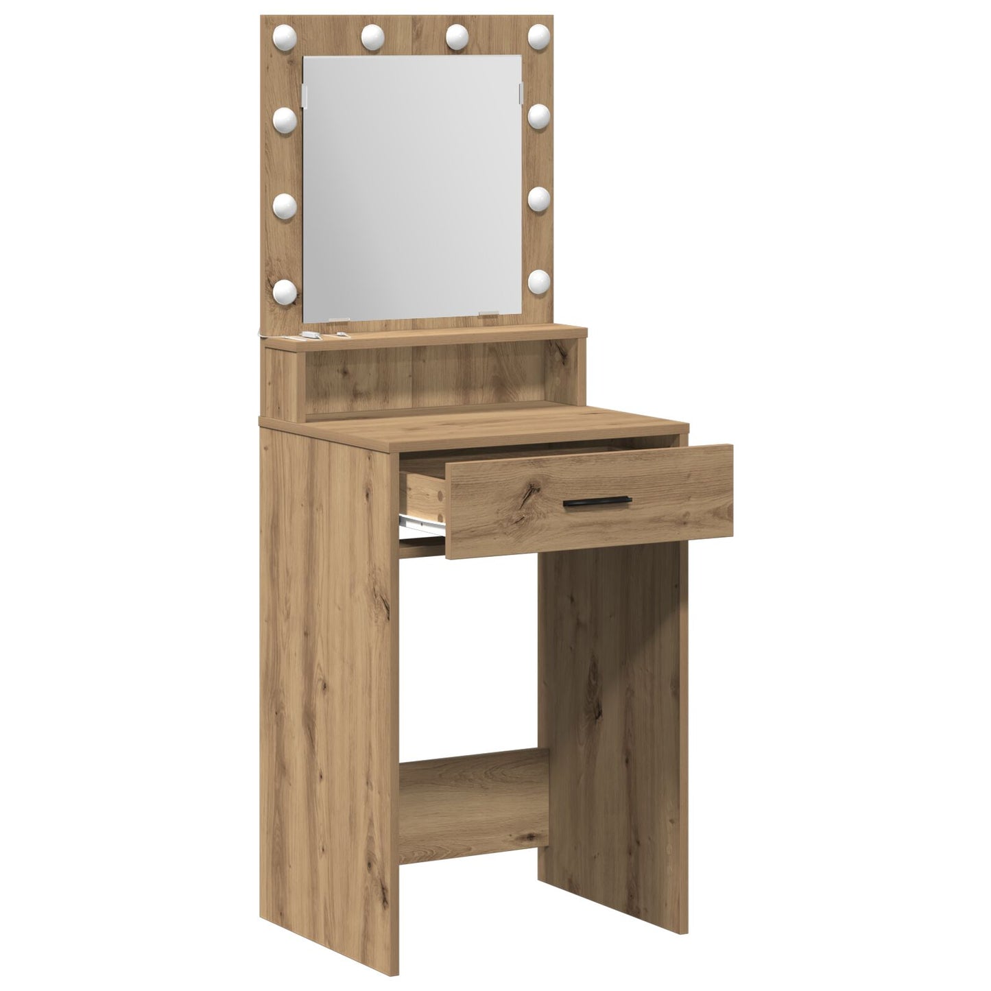 Kaptafel Met Led-Verlichting Artisan 50 x 41 x 135 cm Eiken