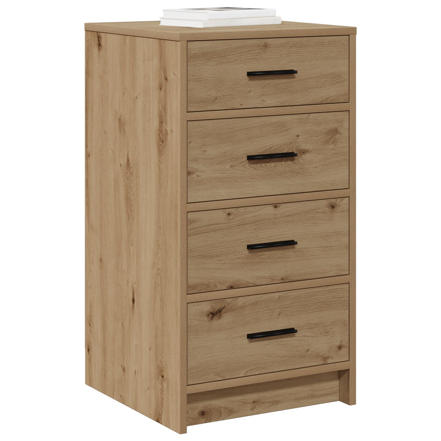 Sideboard 40X41X75 Cm Bewerkt Hout Artisan eiken