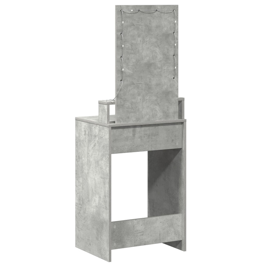 Kaptafel Met Led-Verlichting Betongrijs Beton grijs 50 x 41 x 140 cm