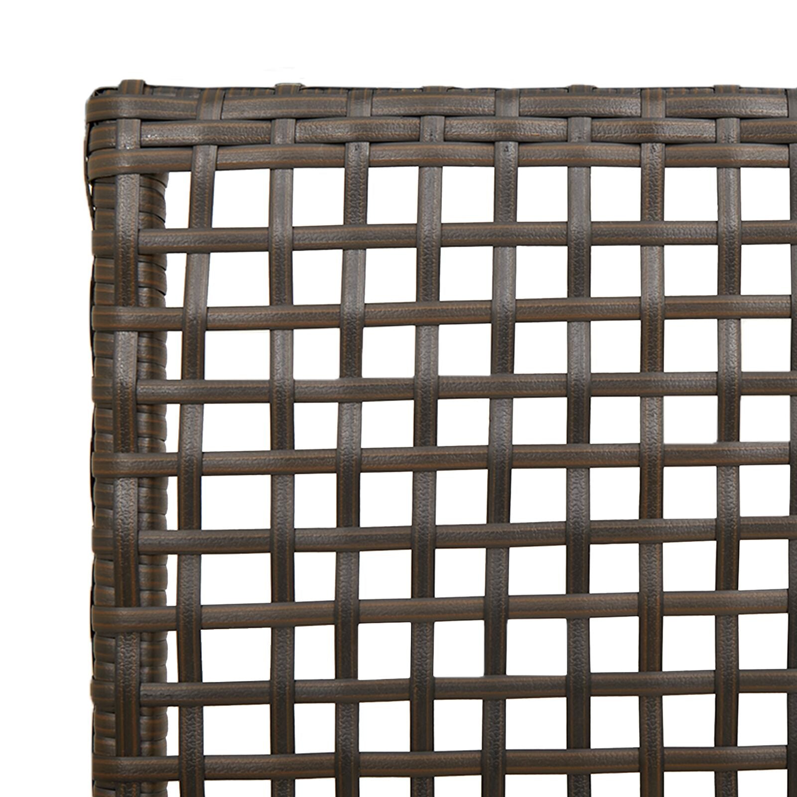 Tuinstoelen 2 Stuks Met Kussens Poly Rattan Bruin en crème