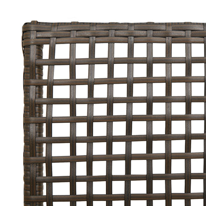 Tuinstoelen 2 Stuks Met Kussens Poly Rattan Bruin en crème
