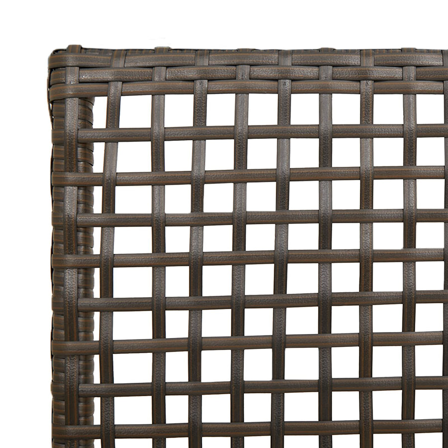 Tuinstoelen 2 Stuks Met Kussens Poly Rattan Bruin en crème