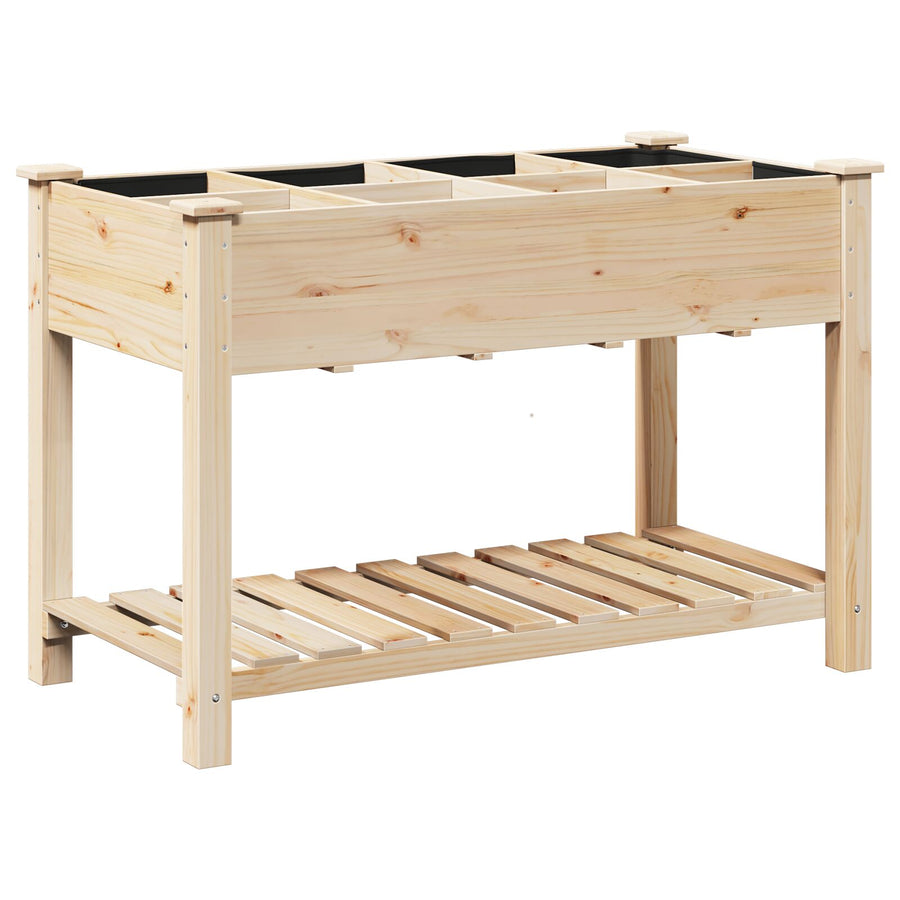Tuinplanter Met Roosters 115X59X76 Cm Massief Vurenhout 115 x 59 x 76,5 cm