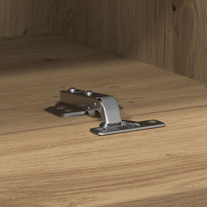 Tv Wandkasten 2 Stuks Bewerkt Hout Artisan eiken