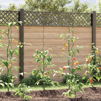 Spiraalplantsteunen 50 Stuks Staal Groen 150 cm