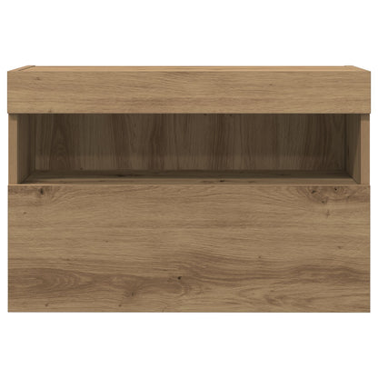 Tv Wandkast Met Led Verlichting Ambachtelijk Eiken 1 Artisan eiken