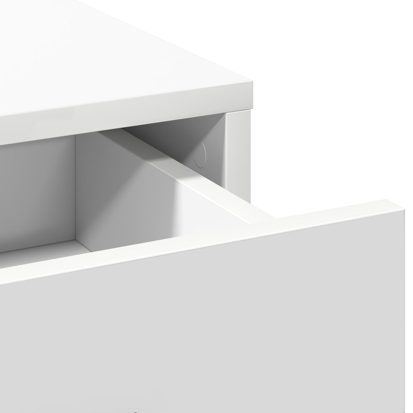 3-Delige Kaptafelset Met Led Wit Hout