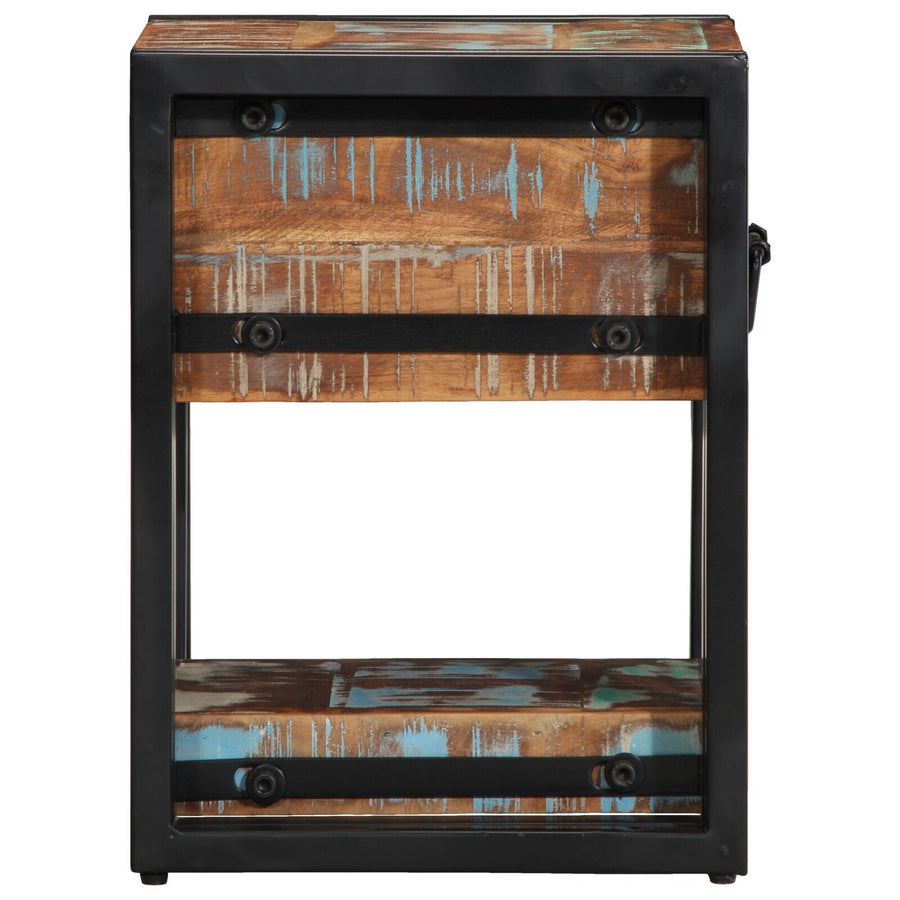 Nachtkasten 2 Stuks 40X40X40 Cm 30 x 30 x 40 cm Massief gerecycled hout