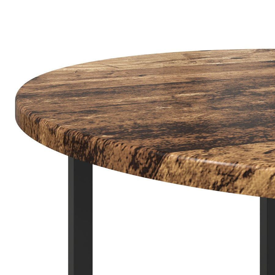 Bijzettafel 2 Stuks , Engineered Hout En Metaal Oud hout