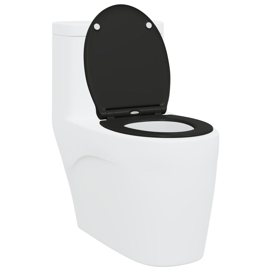 Quick Release Toiletseat Met Soft Close Duroplast Zwart