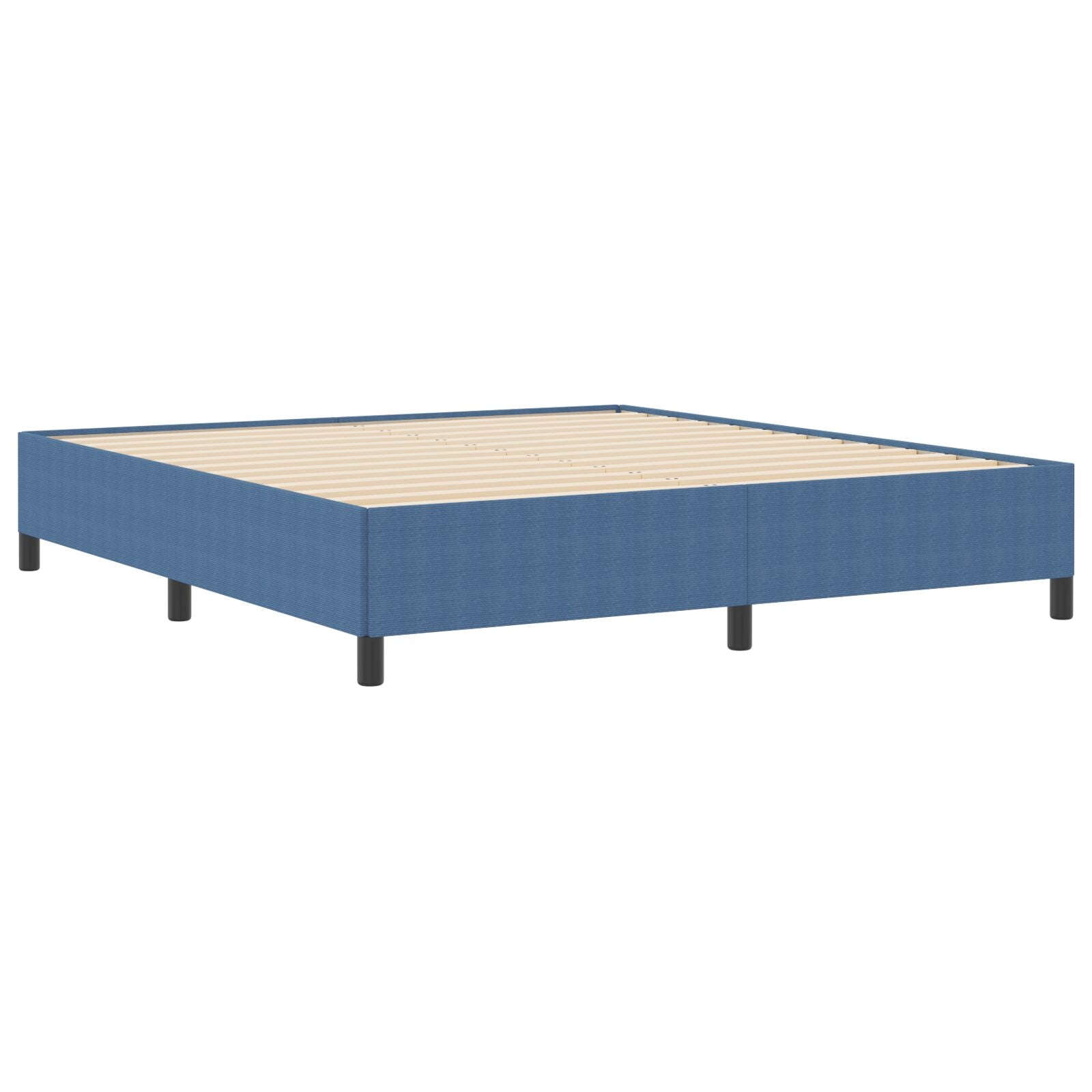 Bedframe Corduroy Stoffen Blauw 180 x 200 cm