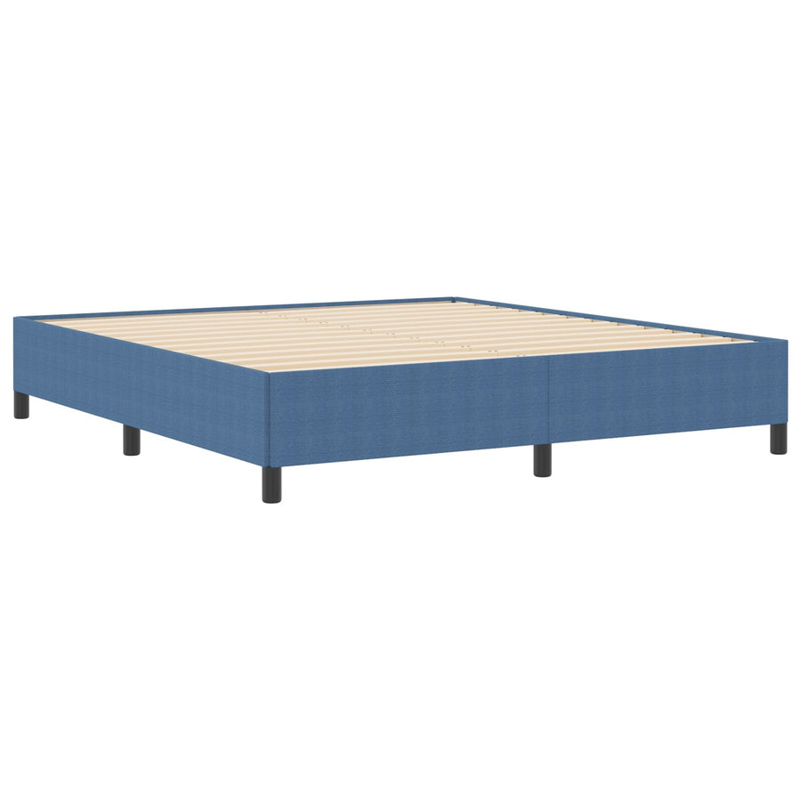 Bedframe Corduroy Stoffen Blauw 180 x 200 cm
