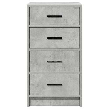 Sideboard 40X41X75 Cm Bewerkt Hout Betonnen grijs