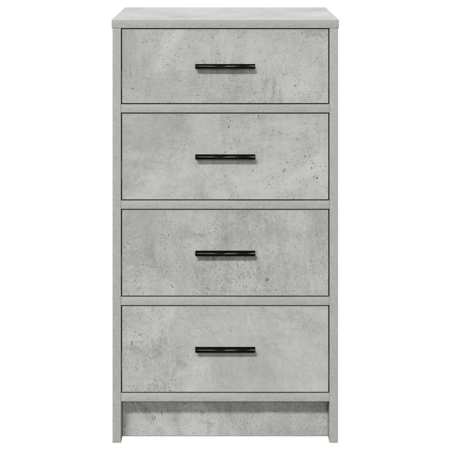 Sideboard 40X41X75 Cm Bewerkt Hout Betonnen grijs
