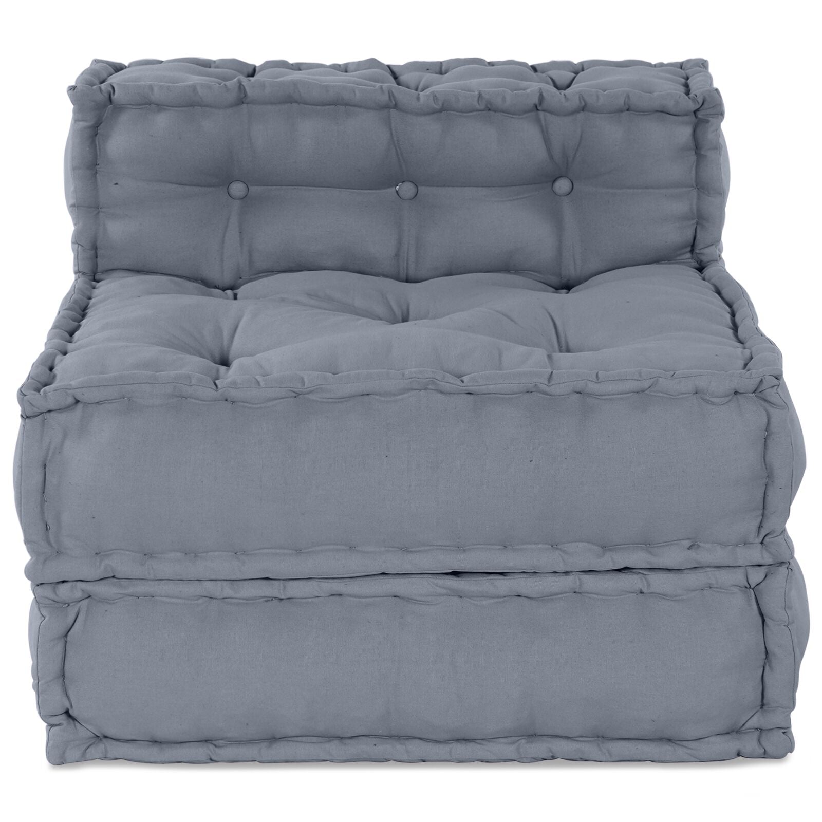 Modular Poef 70X70X54 Stof Grijs 70 x 70 x 54 cm Middelgrote sofa