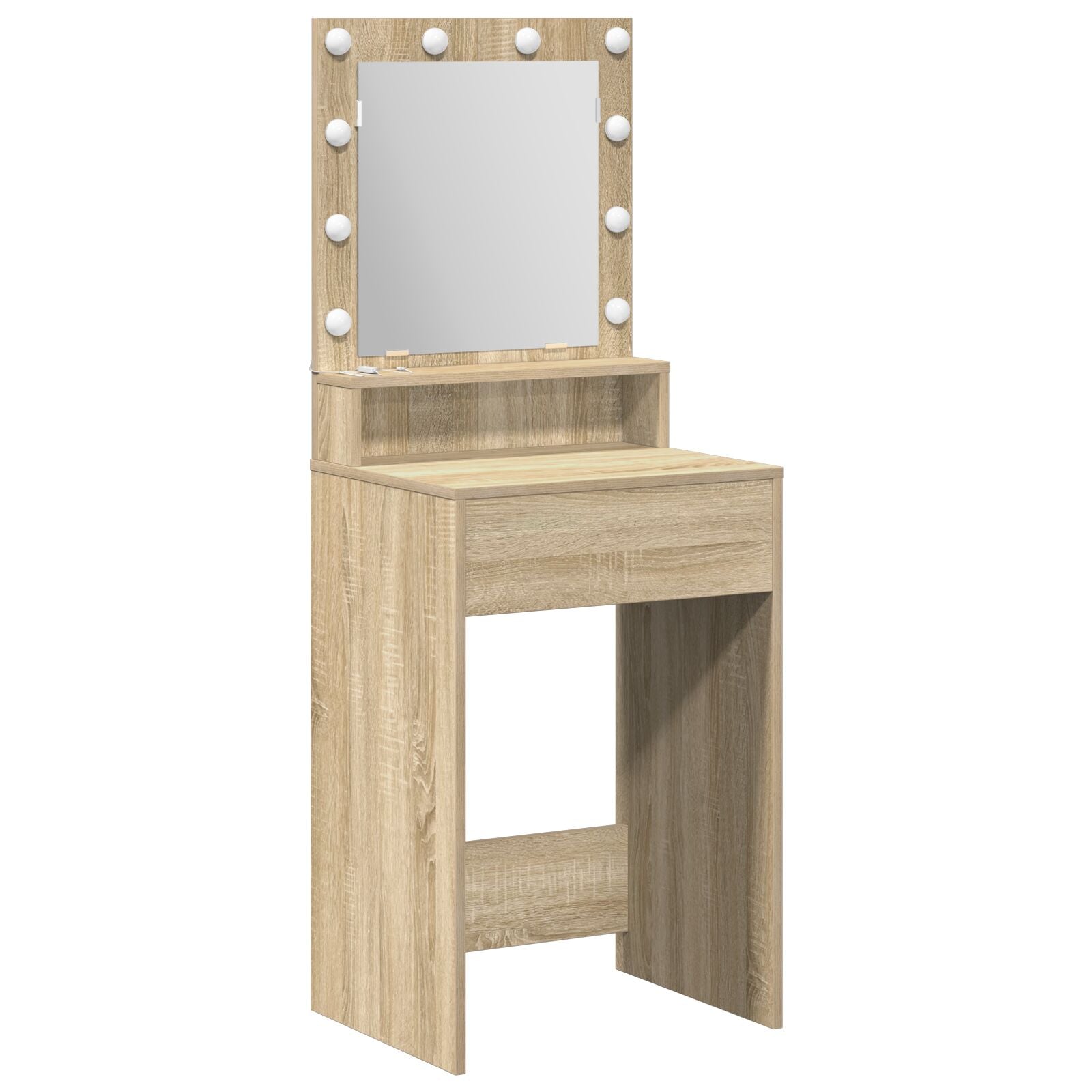 Kaptafel Met Led Verlichting In , Sonoma Eiken 50 x 41 x 135 cm