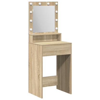 Kaptafel Met Led Verlichting In , Sonoma Eiken 50 x 41 x 135 cm