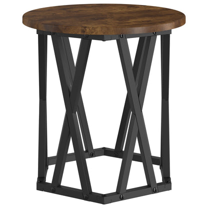 Nesting Bijzettafels 2-Delige Set Mdf Gerookt eiken