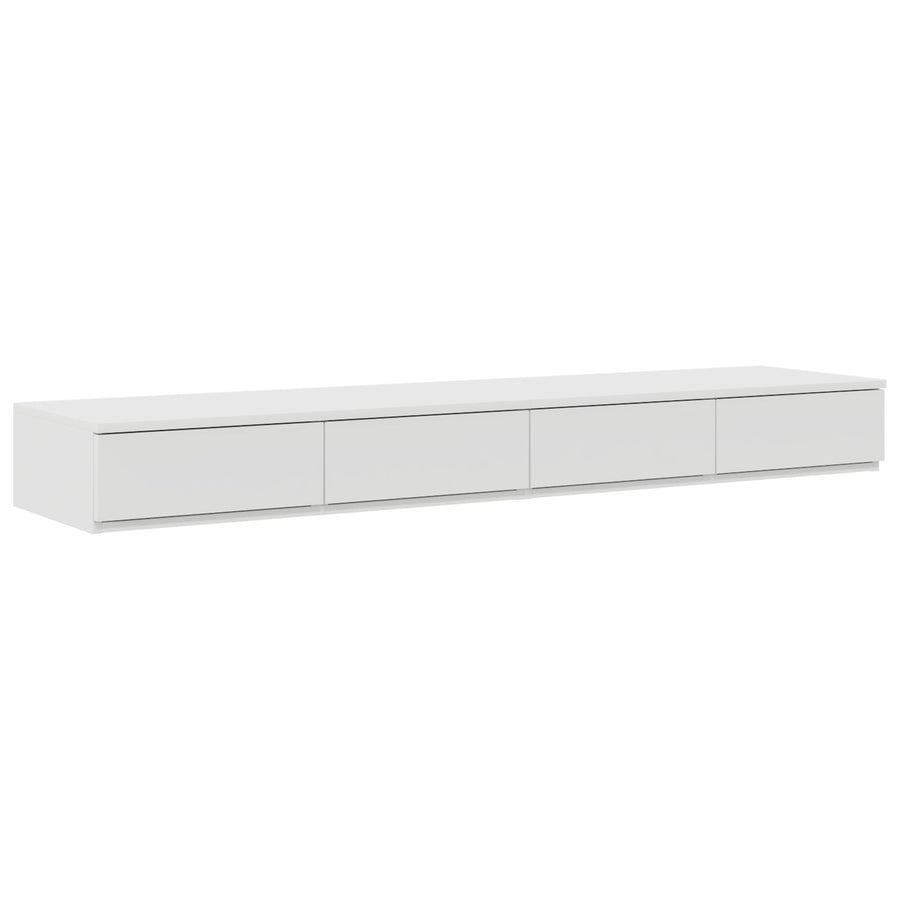 Nachtkastjes Mdf Nachtkastje Wit 140 x 36.5 x 16.5 cm
