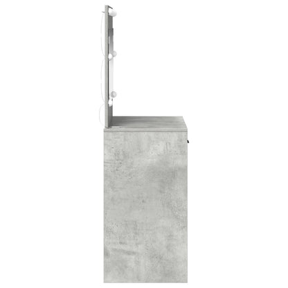 Kaptafel Met Led-Verlichting 78,5X41X135 Cm Beton grijs 78.5 x 41 x 135 cm