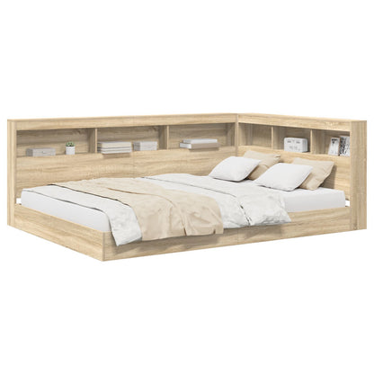 Boekenkastbed Sonoma Eiken 160x200 cm Geperst Hout