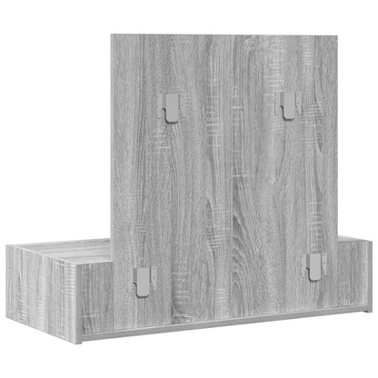 Wandgemonteerde Kaptafel 83 x 40 x 70 cm Grijze sonoma zonder LED