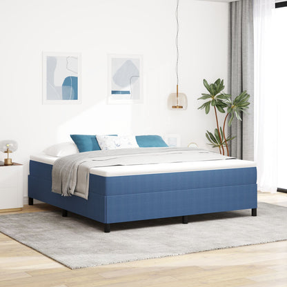 Bedframe Corduroy Stoffen Blauw 180 x 200 cm