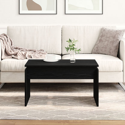 Salontafel Zwart Eiken 68X38X50 Cm Samengesteld Hout