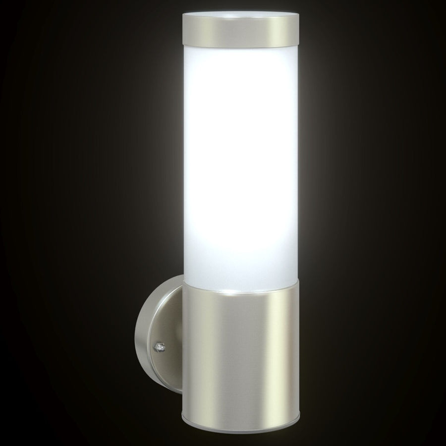 Buitenwandlamp Rvs Ip44 1 Zilver zonder sensor