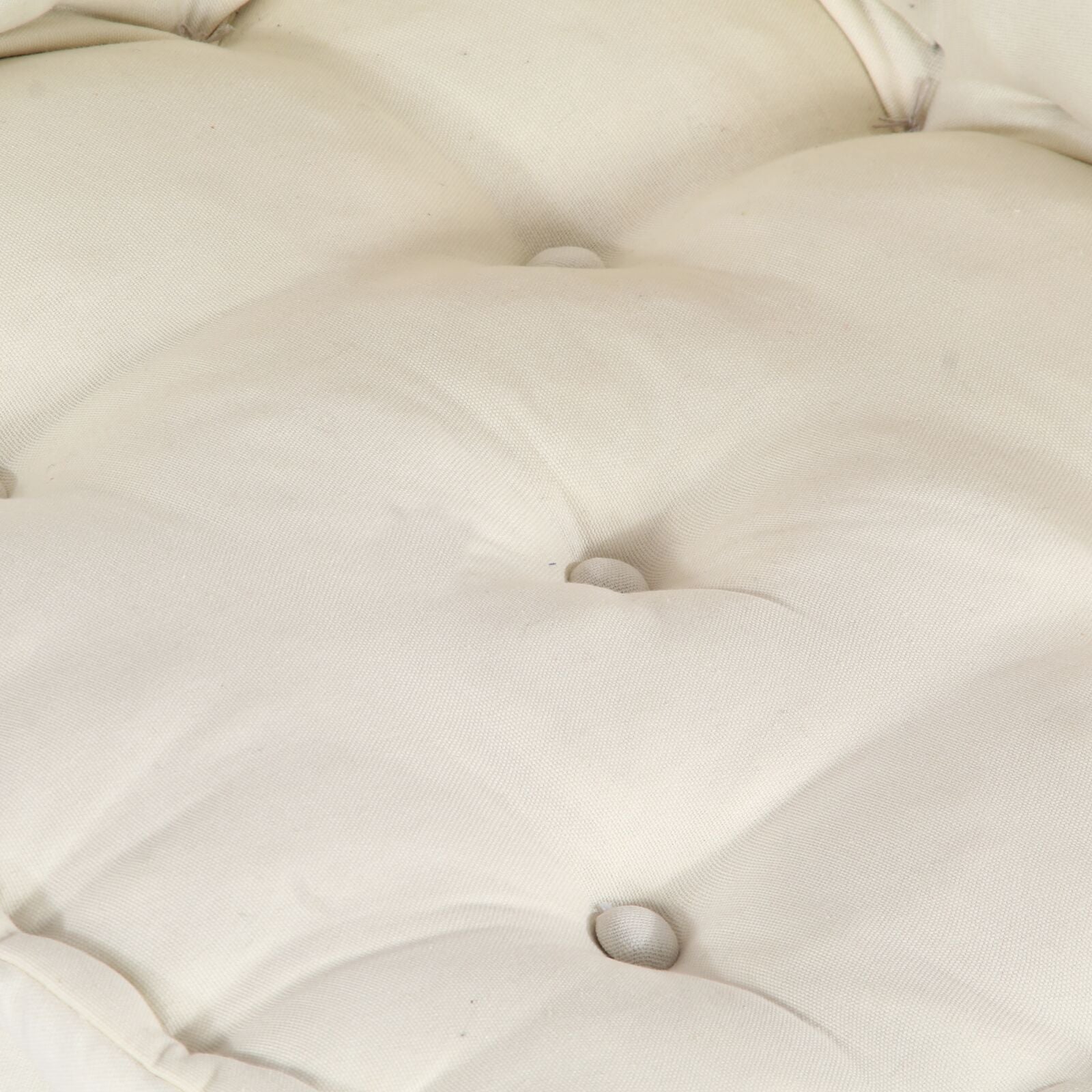 4-Zits Modulair Poef Bank Omkeerbaar Stof Crème 70 x 70 x 54 cm Lounge + 3x midden