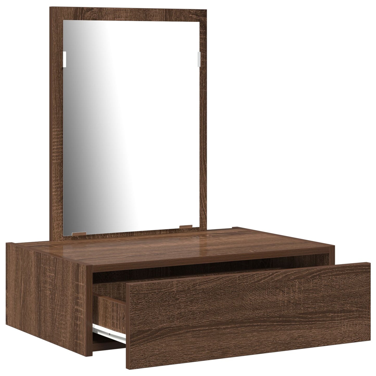 Wandkaptafel 60 x 40 x 70 cm Bruin eiken zonder LED