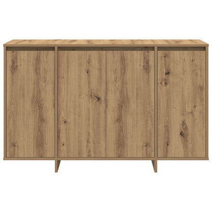 Eiken Houten Dressoir Artisan Eiken Bewerkt Hout 120 X 41 X 75 Cm