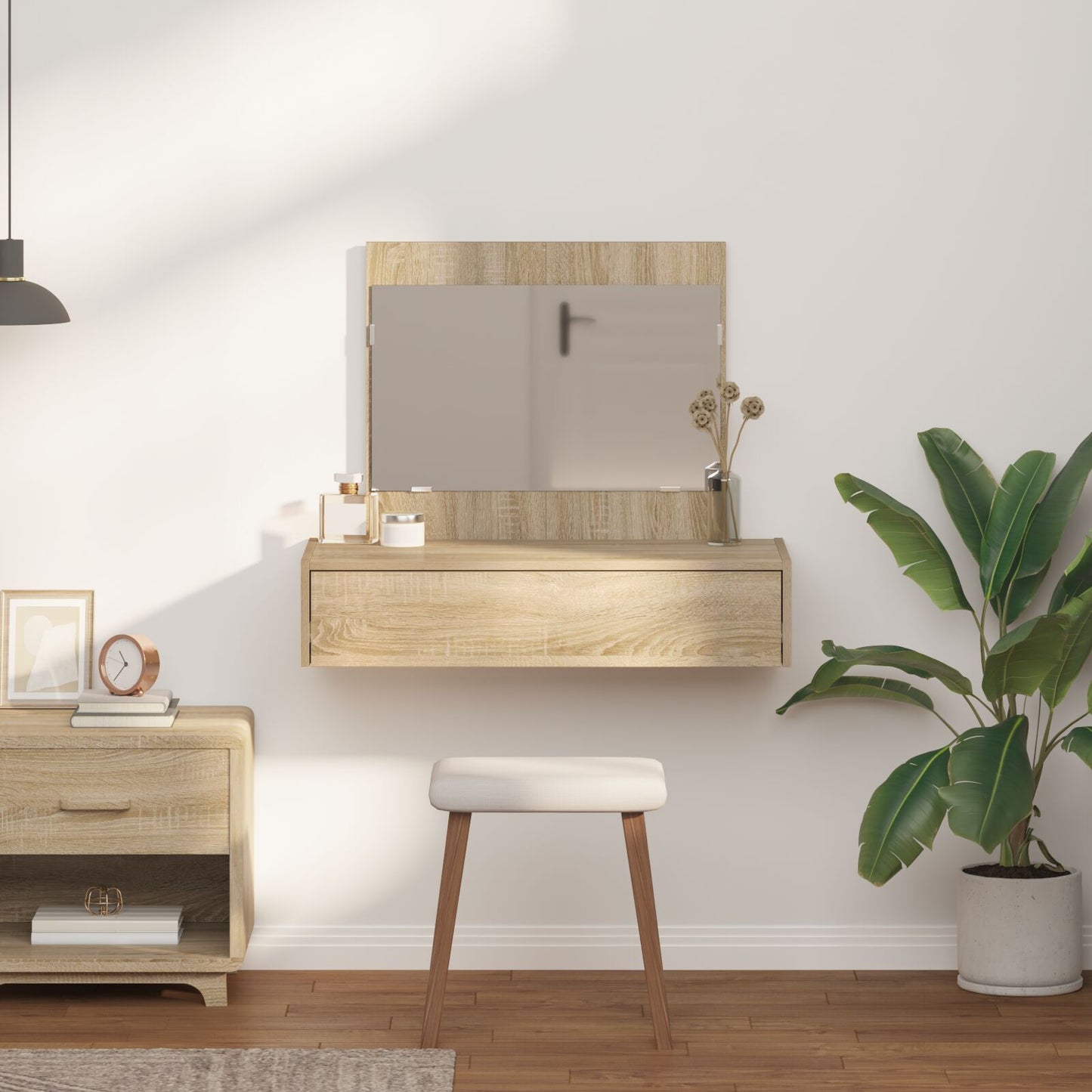 Wandkaptafel 83 x 40 x 70 cm Sonoma Eiken zonder LED