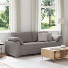 Taupe Sofa 219 x 80 x 82 cm Fabric