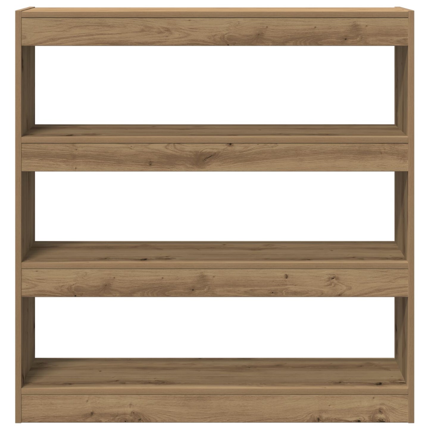 Boekenkast/Kamerscherm In Ambachtelijk Eiken - 100X30X103Cm, Gemaakt Van Gefabriceerd Hout