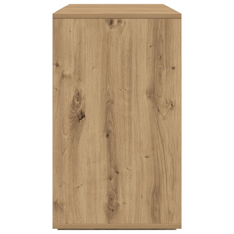 Eiken Houten Dressoir Artisan Eiken Bewerkt Hout 120 X 41 X 75 Cm