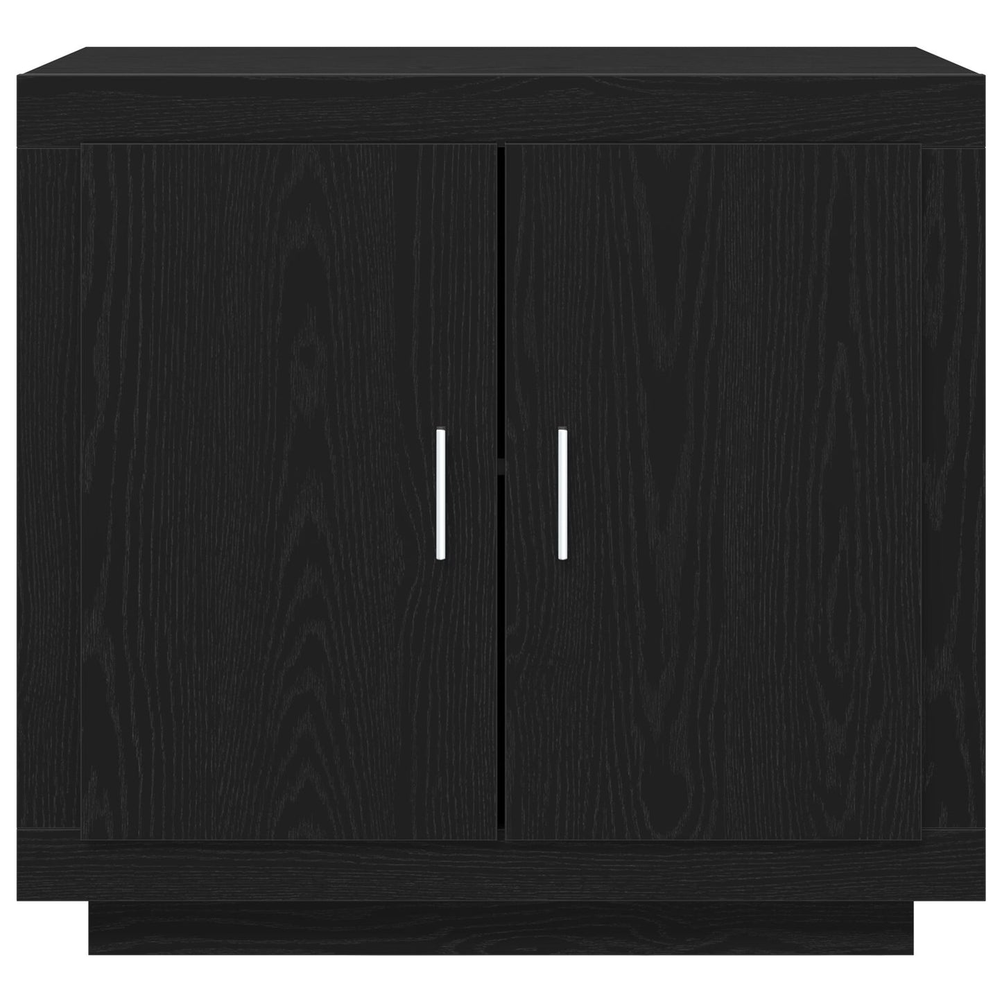 Sideboard 80X40X75 Cm Gelaagd Hout Zwart eiken