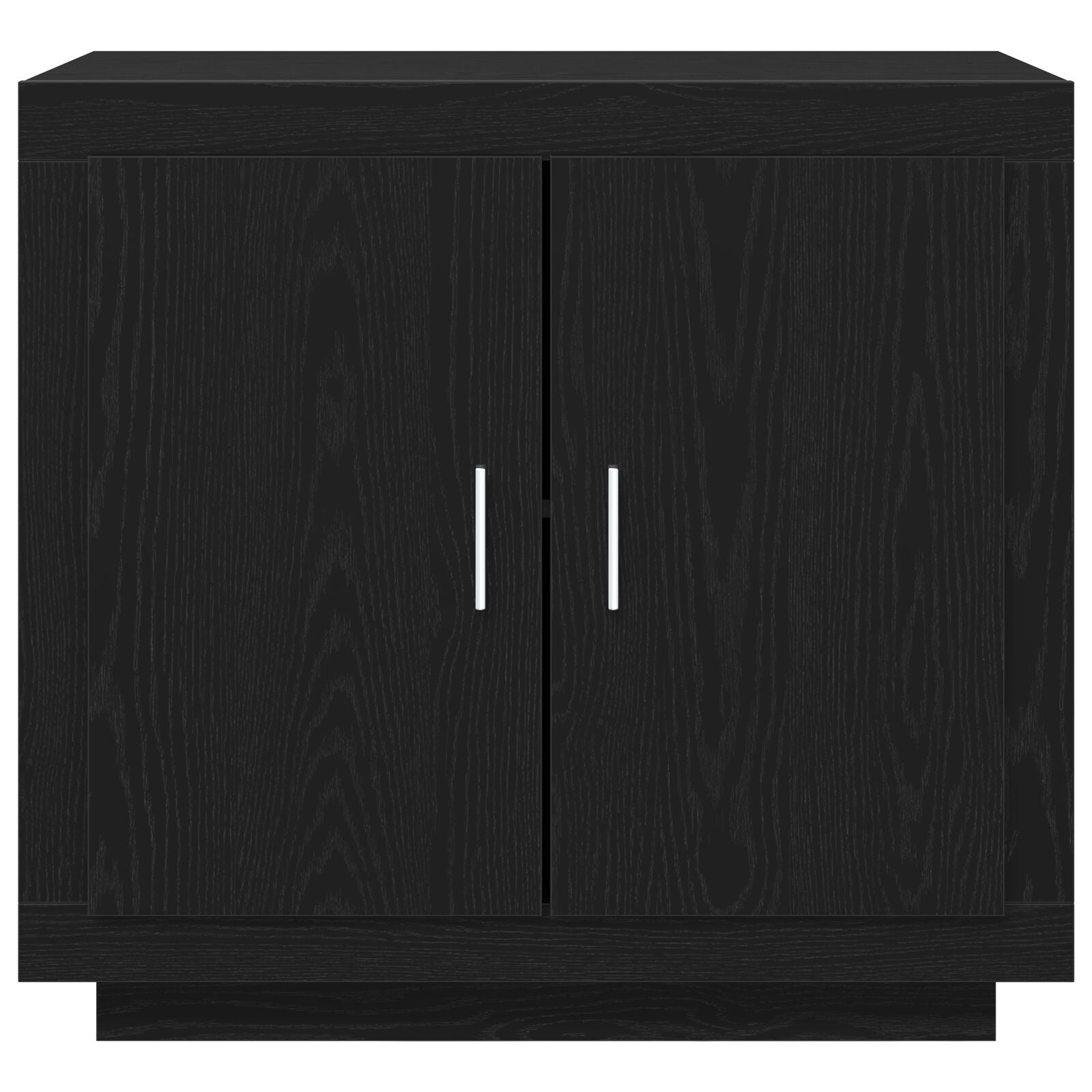 Sideboard 80X40X75 Cm Gelaagd Hout Zwart eiken
