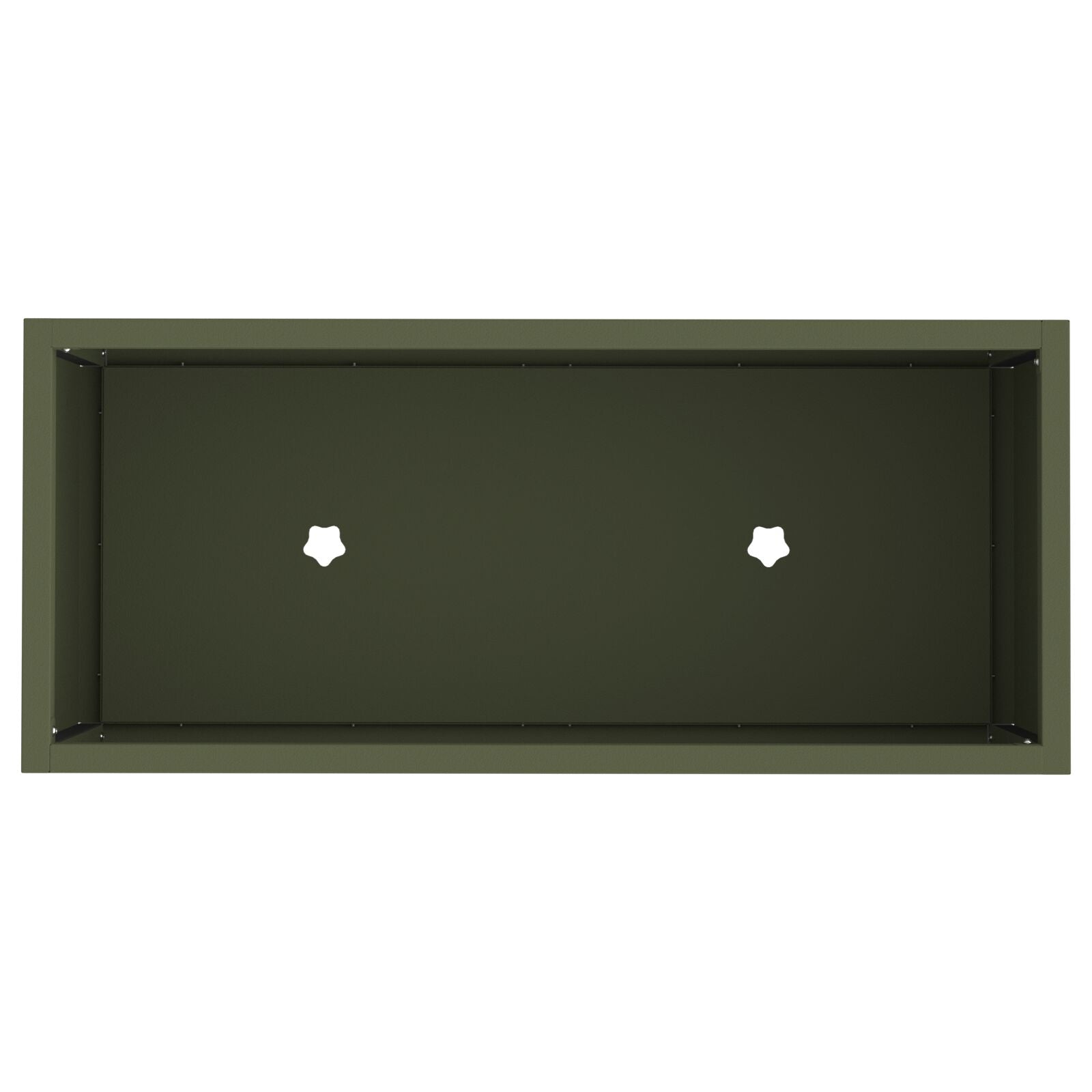 Verhoogde Tuinbak Olijfgroen Staal Olijf groen 60 x 26 x 45 cm