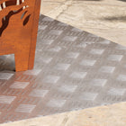 Trapmatten 2 stuks aluminium 100x50 cm grijs