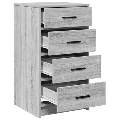 Sideboard 40X41X75 Cm Bewerkt Hout Grijs sonoma