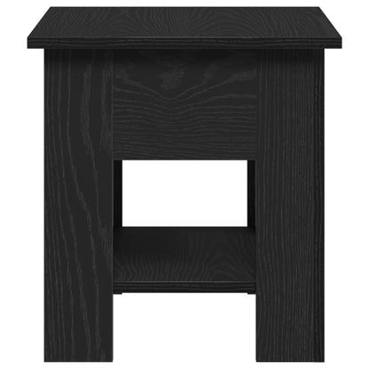 Salontafel Zwart Eiken 40X40X42 Cm Bewerkt Hout