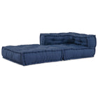 Modulaire poef 70x70x56 cm stof blauw