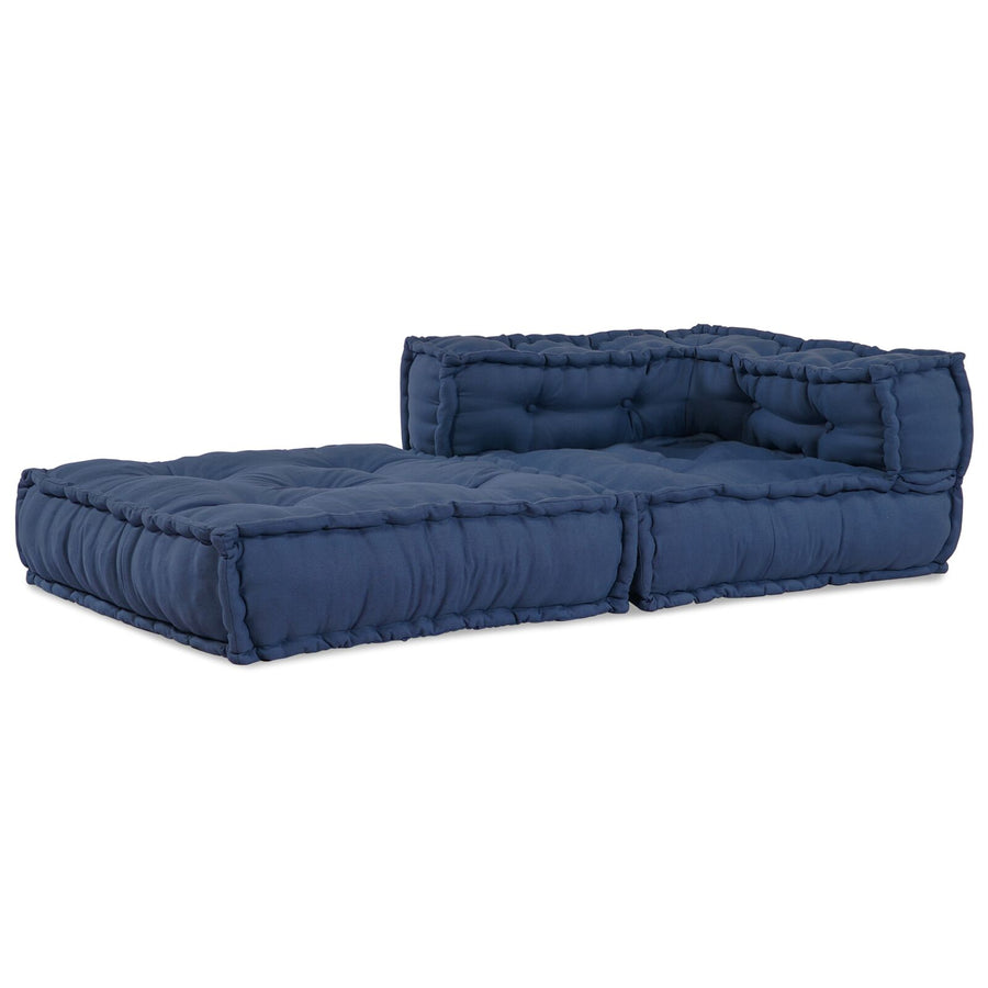 Modulaire Poef 70X70X54 Stof Indigo 70 x 70 x 54 cm Hoekbank