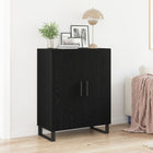 Dressoir 69,5x34x90 cm zwart eiken