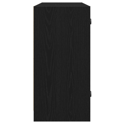 Dressoir Zwart Eiken 102X37X75,5 Cm Engineered Hout