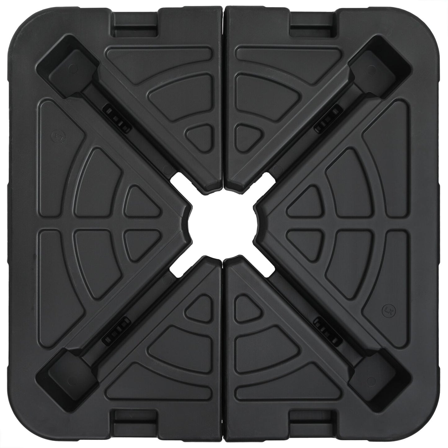 2-Piece Parasoldrager Set: 110Kg Zand Of 70Kg Water