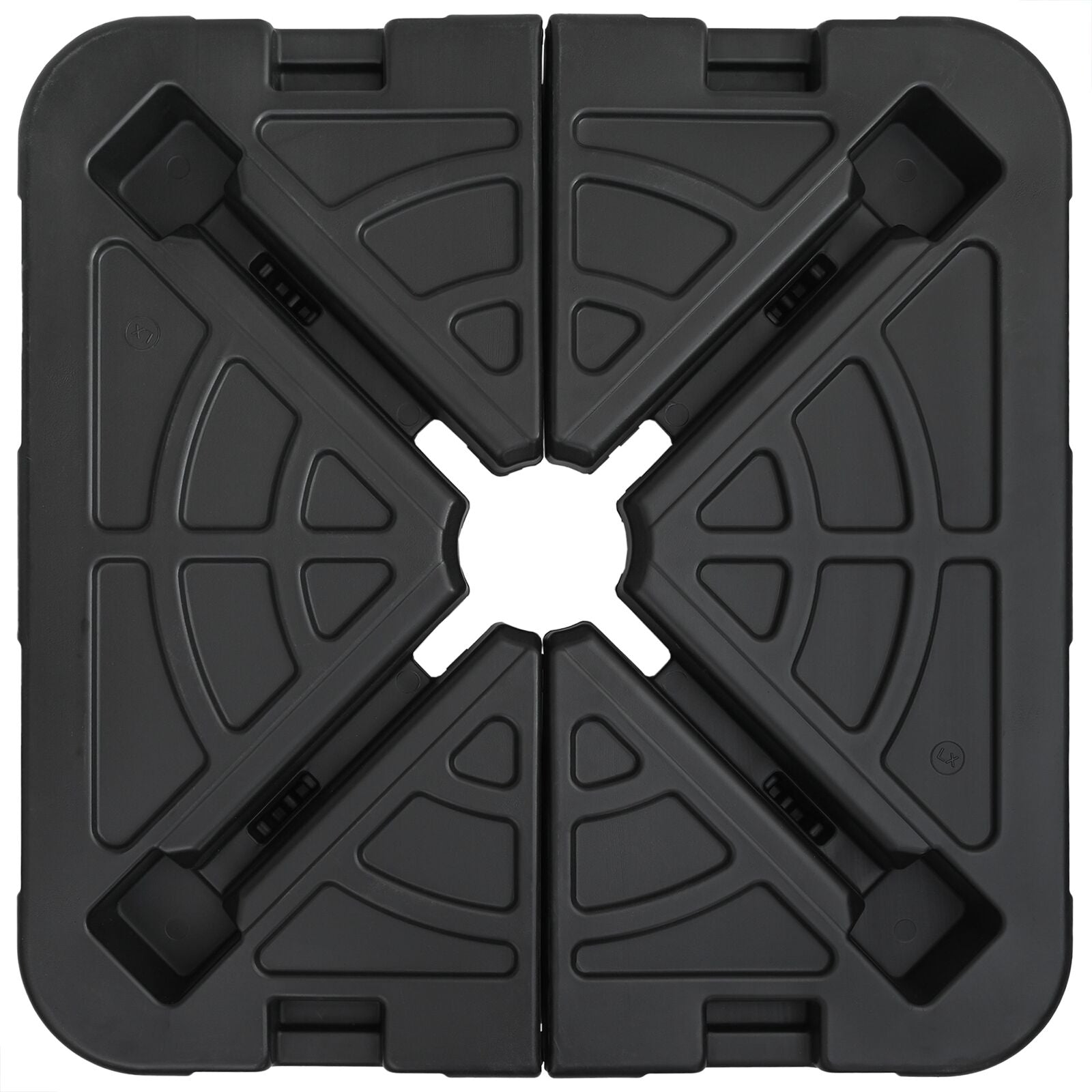 2-Piece Parasoldrager Set: 110Kg Zand Of 70Kg Water