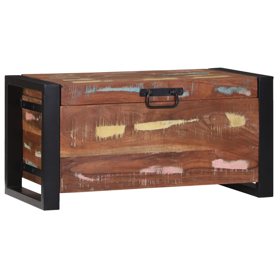 Opbergkisten 60X30X30Cm En Metaal 60 x 30 x 30 cm Massief gerecycled hout