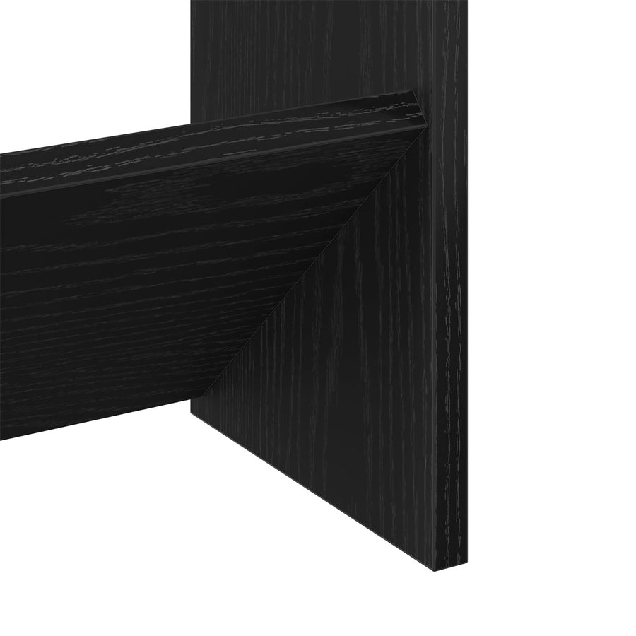 Wand Schoenenkast Van Hout Zwart eiken